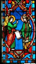 saint Euverte, vitrail de la cathédrale d'Orléans