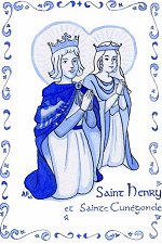 Saint Henri et sainte Cunégonde, illustration d'Anne Floc'h