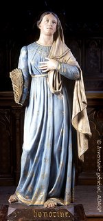 statue située dans la chapelle Sainte-Honorine, Conflans-Sainte-Honorine