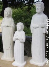 Sainte Famille, sculpture de Martin Damay, reproduction interdite