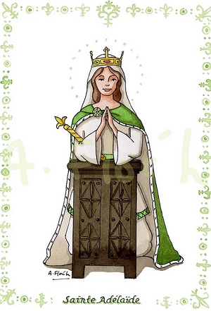 Sainte Adelaïde, illustration Anne Floc'h
