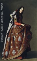 Sainte Casilda par Zurbarán vers 1630-35, musée Thyssen-Bornemisza, Madrid