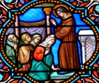 Jean de Saint-Samson, dans le tympan de la verrière de saint Roch et saint Gilles