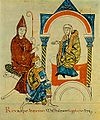 Saint Hugues en présence de la comtesse Mathilde de Toscane et d'Henri IV