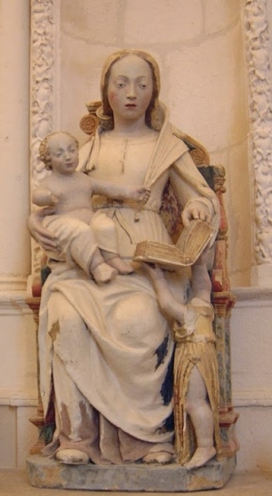 Marie enseignante, église de Quincay, Vienne