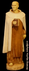 Père Marie-Eugène, sculpture de Martin Damay, reproduction interdite