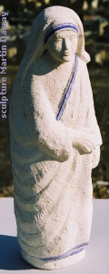 Mère Teresa de Calcutta, sculpture de Martin Damay, reproduction interdite