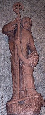 Sainte Odile guérissant une jeune fille aveugle, œuvre de Gérard d'Ambroselli