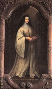 Sainte Ombeline, tableau du peintre salinois Adrien Richard
