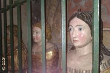 bustes reliquaires de Saint-Cyr, Sainte Tulle et sa soeur Sainte Consors, église de Curcuron