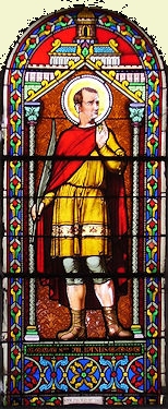 vitrail qui se trouve dans l’église Saint Alban de Lormes