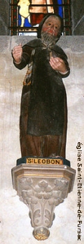 Statue de Saint Léobon dans l'église de Saint-Etienne-de-Fursac