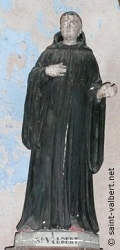 Saint Valbert, statue dans l'église