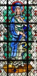 vitrail Sainte Soline, église Saint-Pierre à Chartres