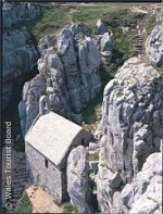 Saint Govan's chapel - Photo courtesy of Wales Tourist Board