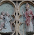 bas relief de l'église de saint Sulpice de Favières