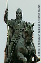 Statue équestre de saint Venceslas à Prague