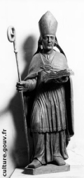 statue de Saint Ythier, base Palissy, ministère de la culture